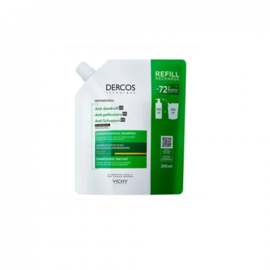 VICHY DERCOS SAMPON SZÁRAZ KORPA ELLEN UTÁNTÖLTŐ - 390ML